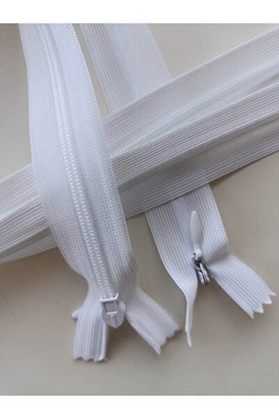 fabricorg Hidden Zipper 55 Cm 2 Pieces (white)