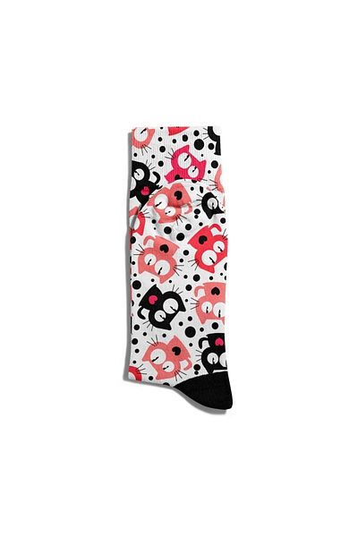 Eğlenceli Çoraplar Fun Socks Unisex Cute Cute Cats Pattern Printed Socks Ecsoket305