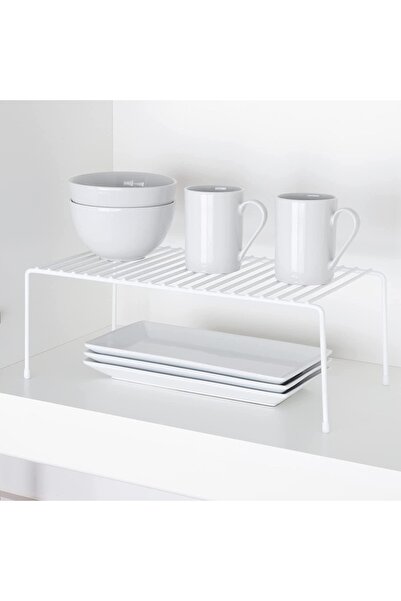 decorelax Tel Organizer Dolap Depolama Rafı 22x40cm Beyaz