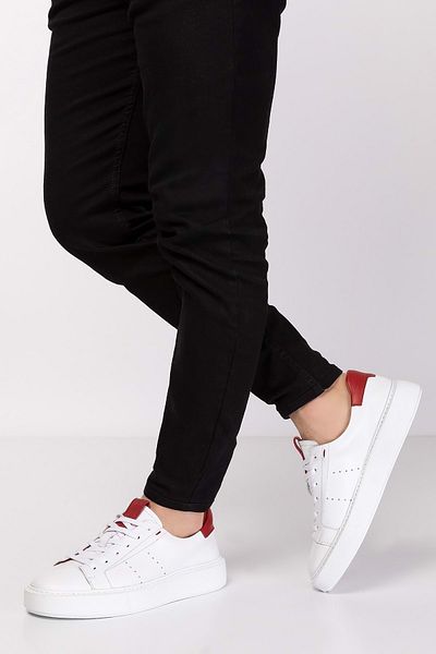 Gondol În interior și în exterior Pantofi casual cu talpă anatomică din piele naturală Ny.837 - Alb - 42