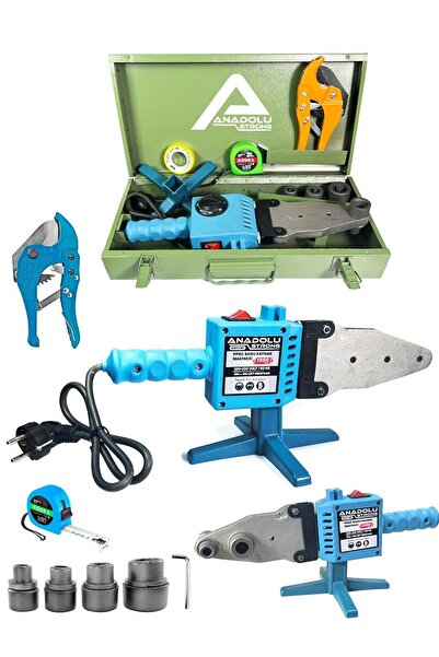 Anadolu Strong Pprc 1300 Watt Boru Kaynak Büyük Makina Seti Plastik Boru Kaynak Makinesi