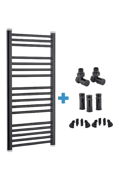 TOPRAK HAVLUPAN 60/70cm 10 Borulu Siyah Havlupan +2 Adet Vana + 2 Boru Gizlem...