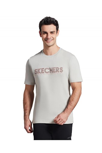 SKECHERS S221135 M Graphic Tee Big Logo Beyaz Erkek T-shirt