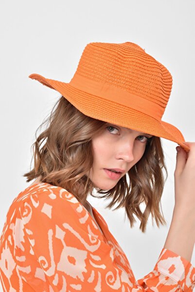 Saria Moda Široki slamnati ženski šešir sa trakom