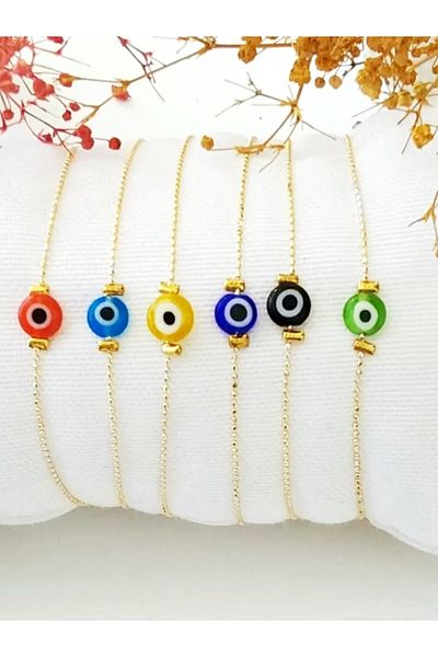 By Song Aksesuar Evil Eye Beaded Bracelet