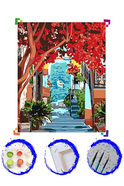 PlusHobby Plus Hobby Sb76 - Deniz Manzarası Sayılarla Boyama Seti 60x75cm Tuval