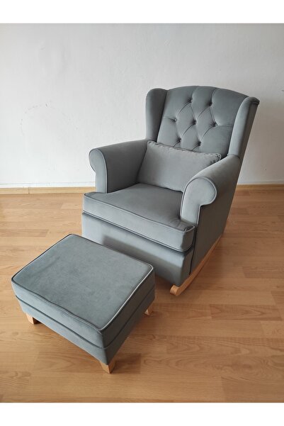 NOSSO HOME Sallanan Koltuk Tv Koltuğu Emzirme Koltuğu ( Lâra Kapitone )