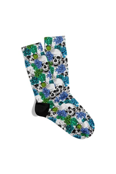 Eğlenceli Çoraplar Διασκεδαστικές κάλτσες Unisex με πολύχρωμο σχέδιο λουλουδι...