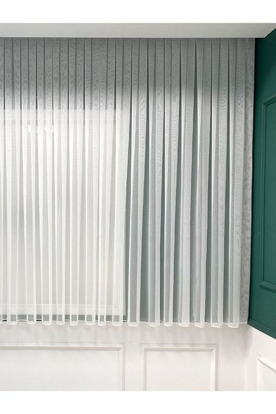 Payidar Slub Plain Tulle Curtain 1/3 Tight Pleat Non-Wrinkle Iron Does Not Want