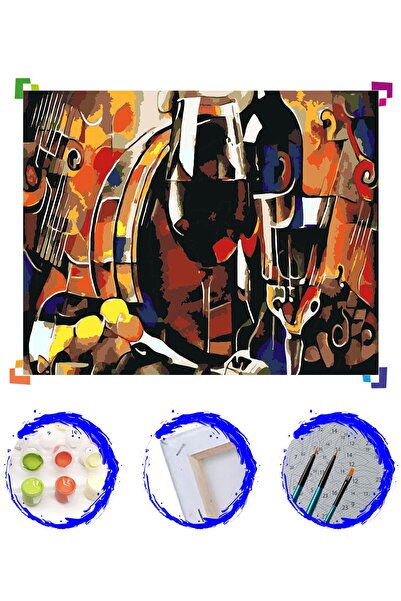 PlusHobby Kadeh Sayılarla Boyama Seti 60x75 cm Tuval