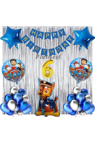 Parti Station Paw Patrol Balloon Set Paw Petrol 6 Year Old Balloon Set Paw Patrol Birthday Set Paw Patrol Chase