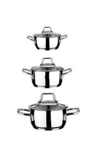 Leggno Tpl1131set03 Topline 6 Piece Steel Mini Cookware Set