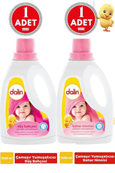 Dalin Sıvı Çamaşır Yumuşatıcısı Bahar Ninnisi 1500 ml 1 Adet + Düş Bahçesi 1500 ml 1 Adet