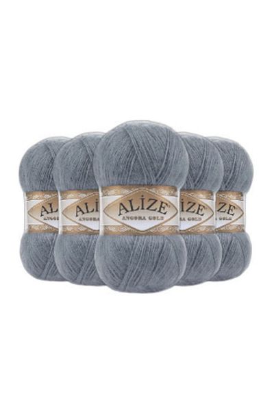 Alize Angora Gold Gray 5 Pieces Colar: 87