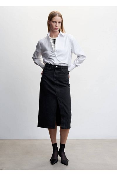 MANGO Woman Midi farmer szoknya