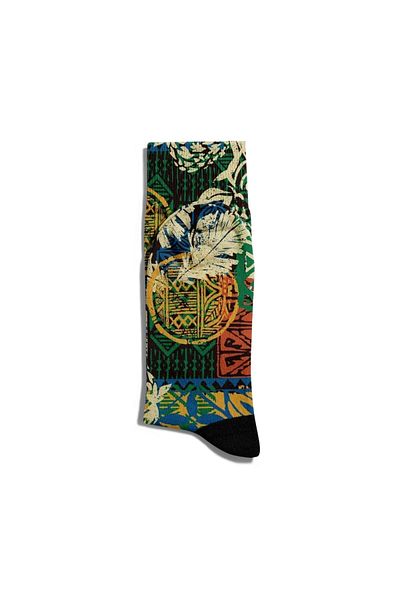 Eğlenceli Çoraplar Fun Socks Unisex Beige Summer Breeze Colorful Pattern Printed Socks Ecsoket174