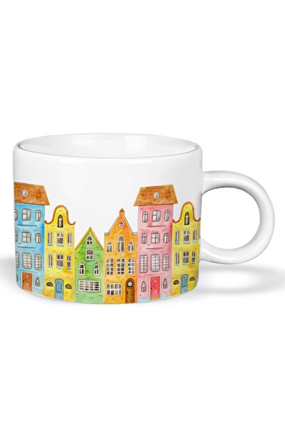 Global Printing Handmade City Printed Cup Mug - Glass 150 Ml