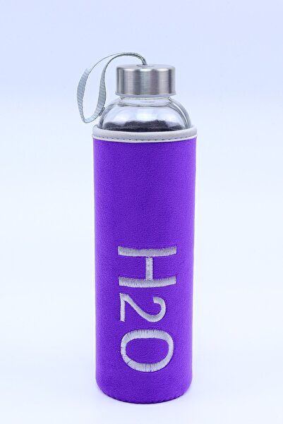 İkon store قارورة زجاجية سعة 600 مل مع علبة أرجوانية