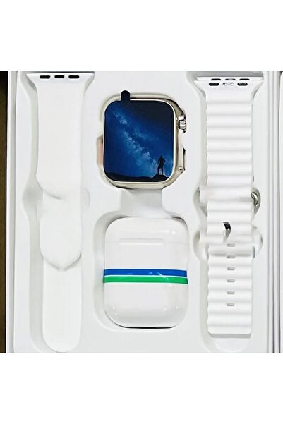 Mmctech T88 Ultra Akıllı Saat Kulaklık Arama Özeliği Çift Kordon Tüm Telefonl...