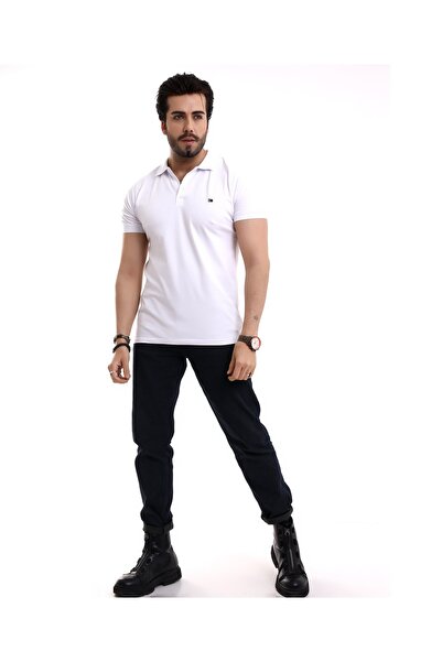 Everest Men's Cotton & Lycra Polo Neck Short Sleeve Knitwear Banded T-Shirt