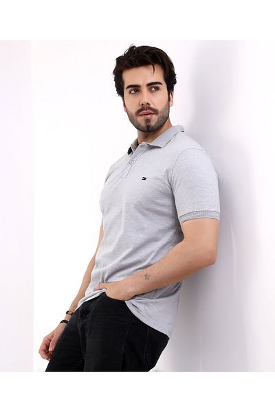 Everest Men's Cotton & Lycra Polo Neck Short Sleeve Knitwear Banded T-Shirt