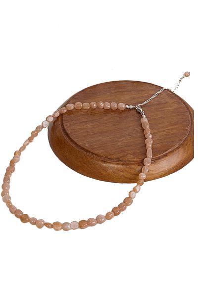 Tesbih Atölyesi Certified Amorphous Cut Sun Stone Women's Necklace - 1st quality