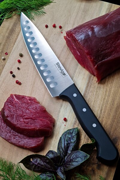 Stevig Pro Şef Bıçağı Siyah 17,5 Cm St-400.008