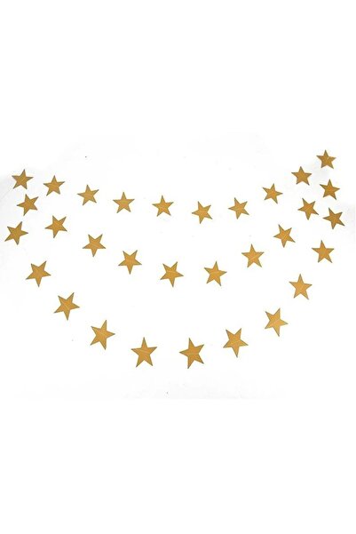 Happyland Gold Star Decoration Gold Hanging Gold Star Ceiling Decoration Stri...