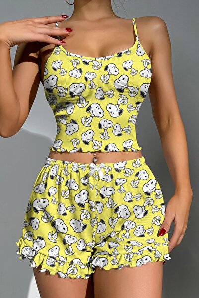 PEMBİŞ HOMEWEAR Σετ σορτς Bonjour Snoopy 2