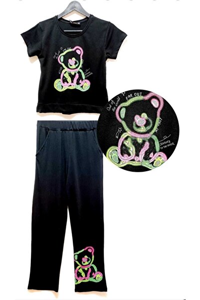 Elvinsa Νέον Χρωματιστό Αρκουδάκι με τύπωμα Βαμβάκι τεμαχίων Ελαφρύ Λεπτό Με ...