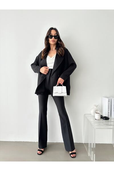 AÈC PRIVÈ طقم جاكيت وسروال بليزر نسائي