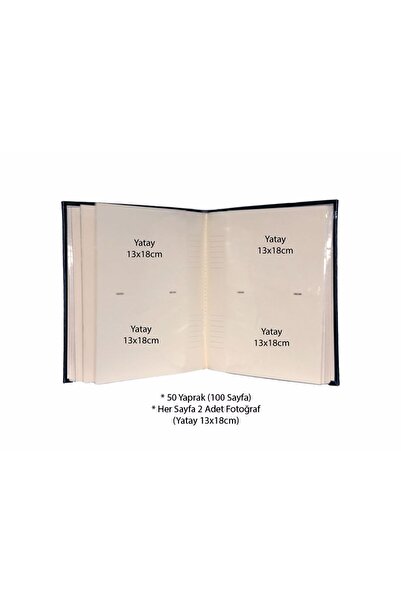Dijital Dünyası 13x18cm 200’lük Deluxe Gerçek Deri Fotoğraf Albümü