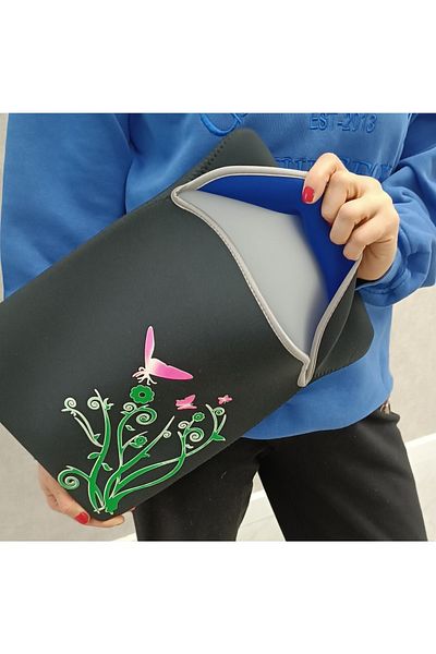 Case Club حقيبة كمبيوتر محمول مقاومة للماء من النيوبرين لجهاز iPad Macbook Pro Air باللون الأسود مقاس 13 بوصة و15 بوصة