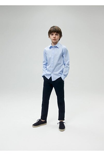 MANGO Kids Düz Kesim Kumaş Pantolon