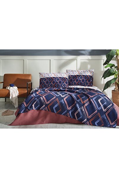 Özdilek مجموعة بيكيه فردية من فورماس كولوريداس باللون الأزرق الداكن