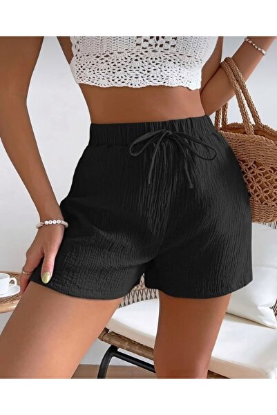 LOUİSA Σορτς - Μαύρο - Ελαστικό