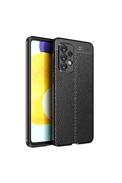 Rivor Samsung Galaxy A73 Uyumlu Kapak Kamera Korumalı Deri Görünümlü Dikiş De...