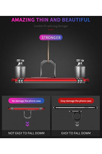Rivor Samsung Galaxy A2 Core Uyumlu Kılıf Military Armour Yüzüklü Standlı Koruyucu Kapak