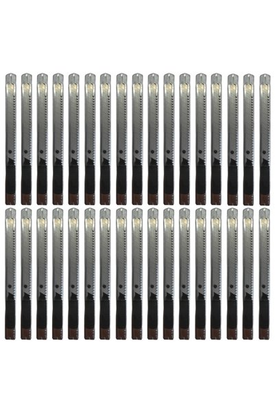 viptec Vip-tec Profesyonel Metal Gövde Ince Maket Bıçağı 9mm 1 Paket ( 36 Adet )