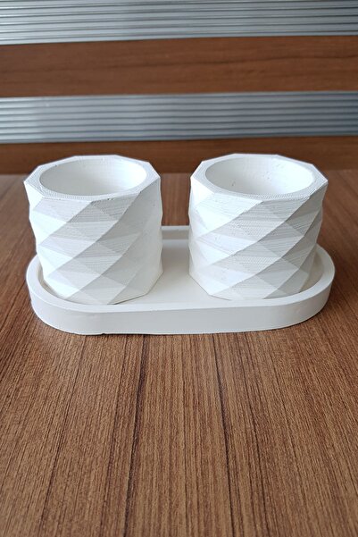 adresiburasi طقم أوعية زهور خرسانية مكون من قطعتين مع قاعدة-b01