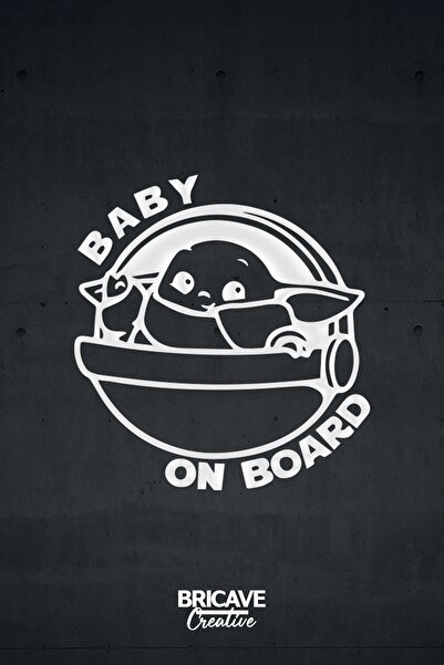 Bricave Baby On Board Starwars Araba Sticker 26x28cm