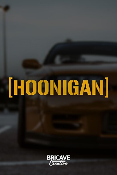 Bricave ملصق دراجة نارية بشعار Hoonigan Jdm مقاس 28 × 6 سم