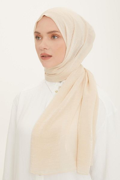 Armine Βραδινό φόρεμα Sparkle Shawl Ecru