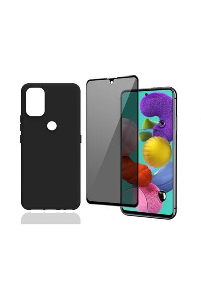 piblue جراب سيليكون متين بتصميم ناعم ومرن من Omix X500 وواقي شاشة زجاجي مخفي ...