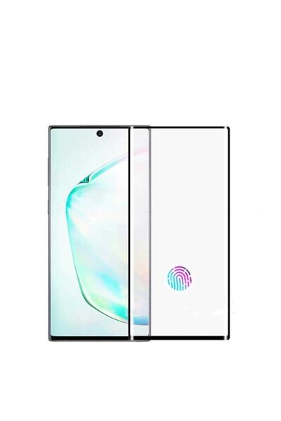 piblue Samsung Galaxy Note 10 Plus Kavisli Full Yapışkanlı Cam Ekran Koruyucu