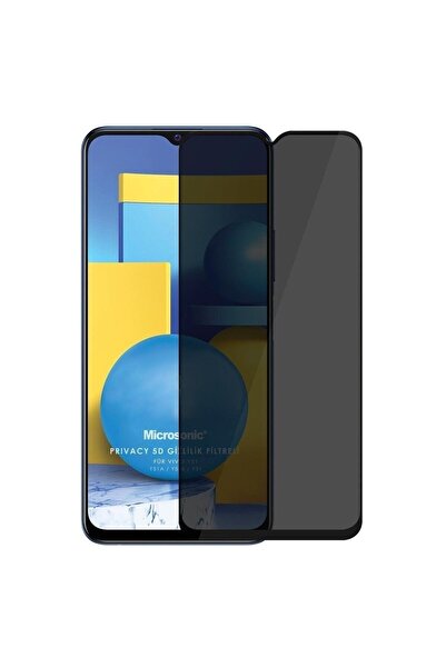piblue واقي شاشة زجاجي Vivo Y51a Privacy 5d مع فلتر الخصوصية باللون الأسود
