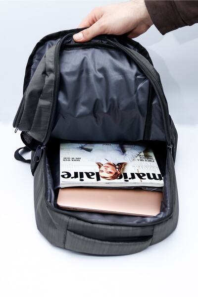 fao polo Gray Color Large Size School with Special Laptop Compartment ( Primary, Secondary, High School Teaching, University ) Backpack