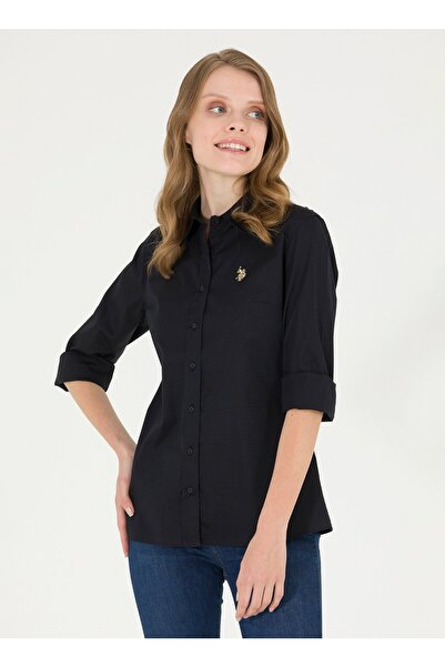 U.S. Polo Assn. Πουκάμισο, 44, Σκούρο Μαύρο