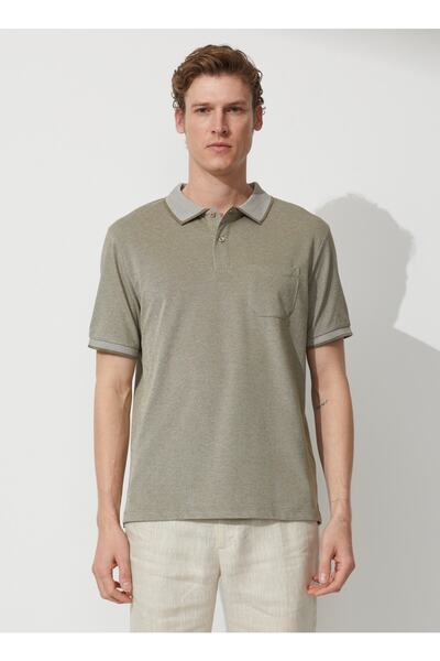 ALTINYILDIZ CLASSICS Tricou bărbătesc Nefti Melanj cu guler polo - 4a9000000004