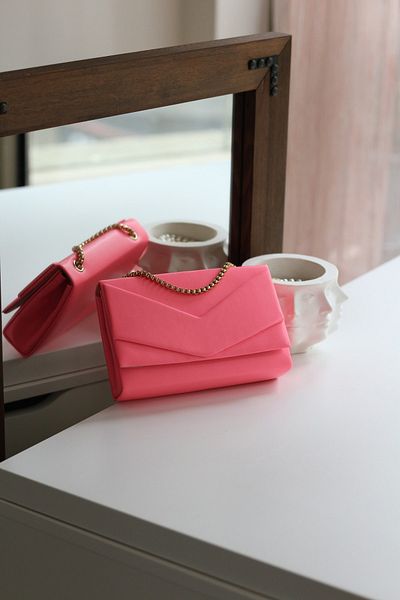 Moom Bag Γυναικεία τσάντα ώμου Candy Pink Envelope Box
